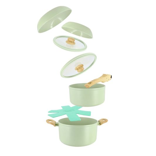 MENASTYL SUPERBALL Batería de Cocina 8pcs Verde Menta