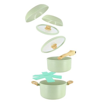 MENASTYL SUPERBALL Batería de Cocina 8pcs Verde Menta