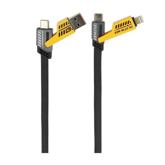 SEDEA Cable USB‑A/USB‑C a USB‑C/Lightning 1.20 m Negro Carga