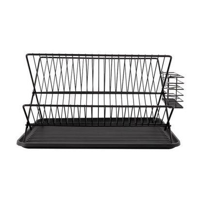 Escurridor Platos Plegable Negro Acero BY ELECTRO DEPOT