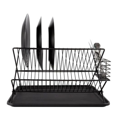 Escurridor Platos Plegable Negro Acero BY ELECTRO DEPOT