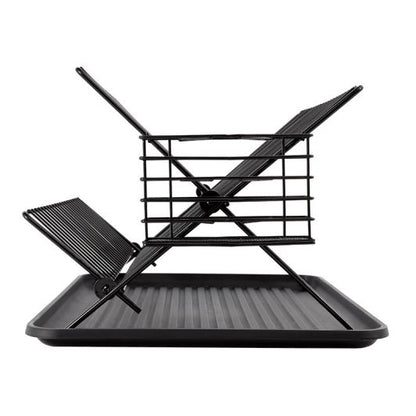 Escurridor Platos Plegable Negro Acero BY ELECTRO DEPOT