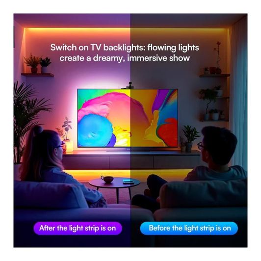 Neolium Cinta LED TV 55‑65" RGBIC 3,8 m