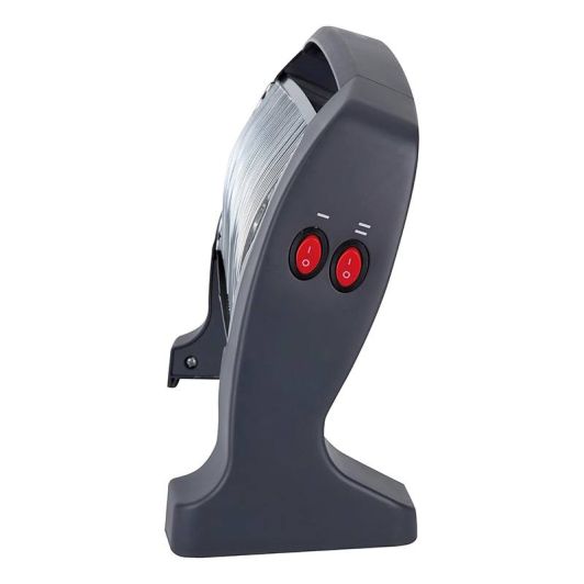 JATA JCES2201 Calefactor de Cuarzo 1200W Portátil Negro