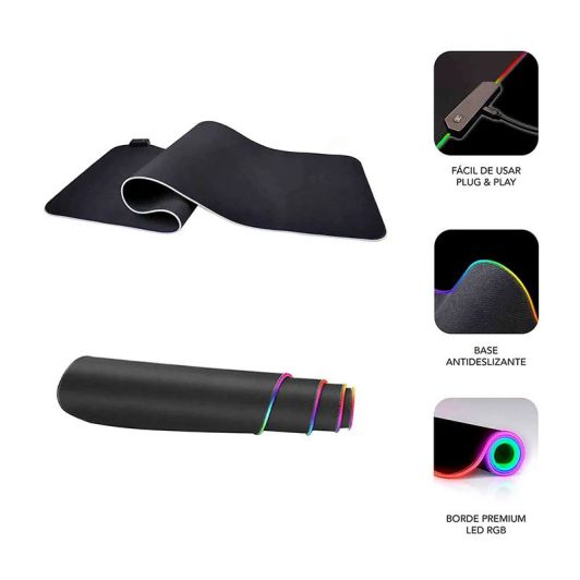 SUBBLIM XL LED RGB Alfombrilla de Ratón 800×300×4 mm