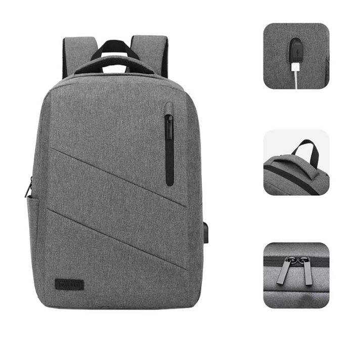 SUBBLIM Mochila City Portátil 15.6" Gris Diseño Moderno