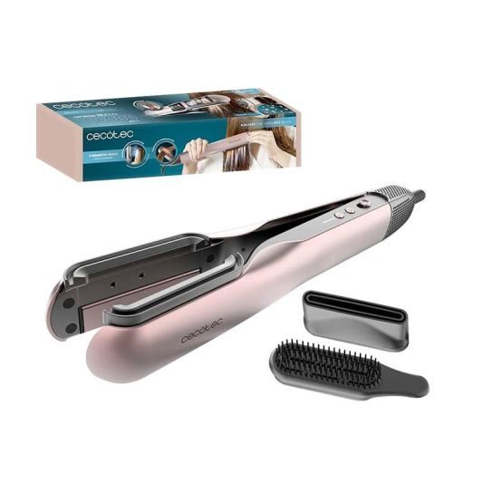 Cecotec AirLisse 2in1 ForceDry Plancha de Pelo con Aire Negro
