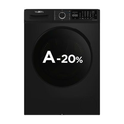 VALBERG WF 1014 Lavadora Vapor 10kg 1400rpm Negra