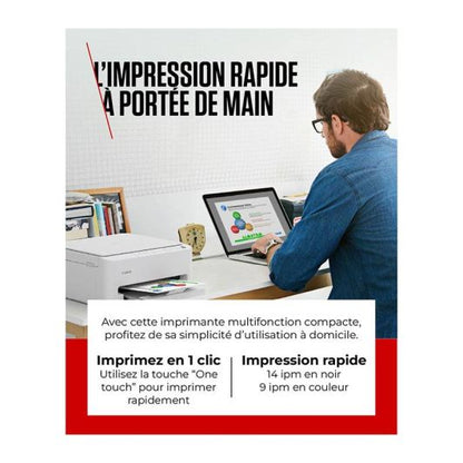 Canon TS4150i Impresora Multifunción Blanca, Wi‑Fi y Dúplex