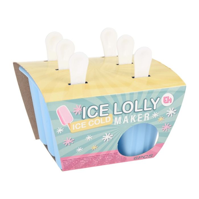 Molde para Polos/Paletas de Hielo 6 Unidades