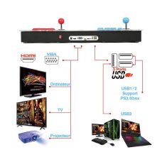 Amstrad AMS-ARCADE-PAD Controlador Arcade 3000 Juegos