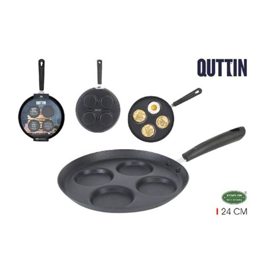 QUTTIN Sarten de Tortilla 24cm Rojo