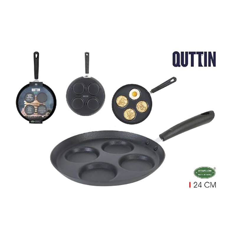 QUTTIN Sarten de Tortilla 24cm Rojo