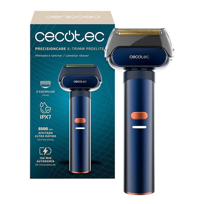 Afeitadora CECOTEC PrecisionCare X‑Trimm ProElite – Acero, LCD, IPX7