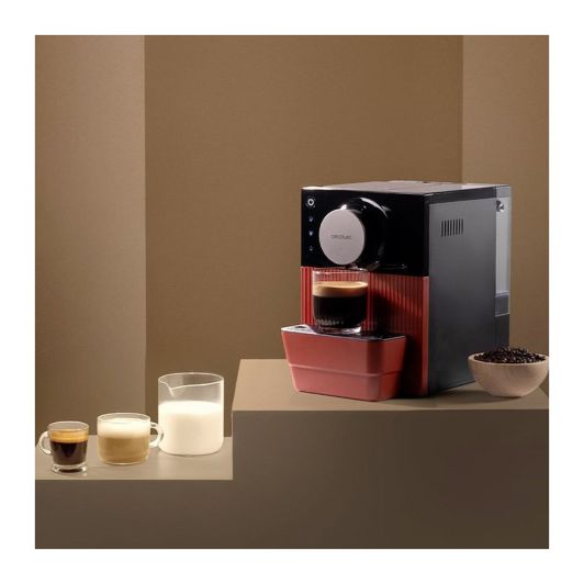 Cecotec Cremmaet Cube Cafetera Superautomática 19 Bar Rojo 1350W