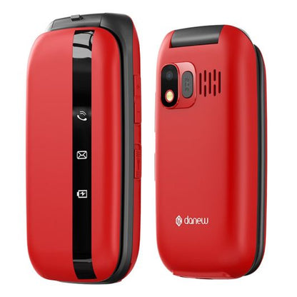 DANEW K43 Móvil Plegable 4G Rojo