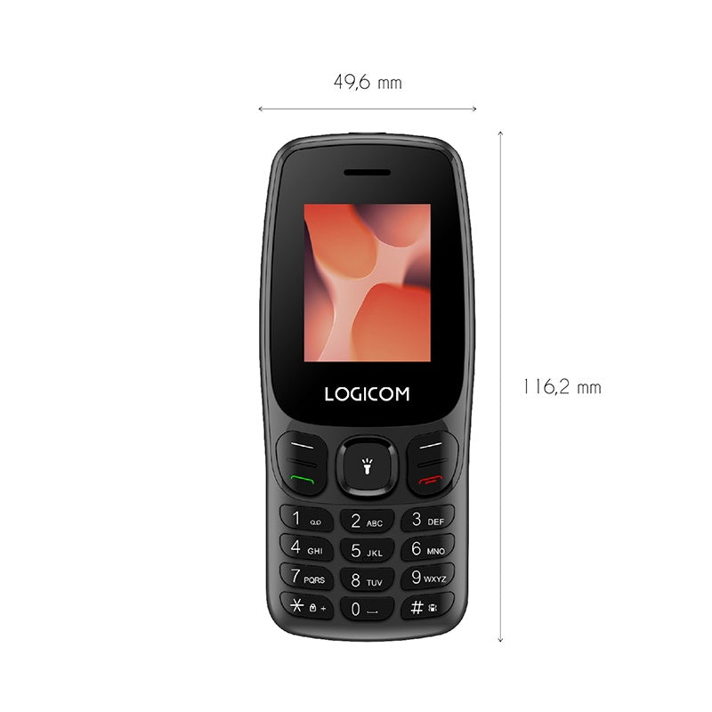 LOGICOM E45 Móvil 4G 128MB Negro