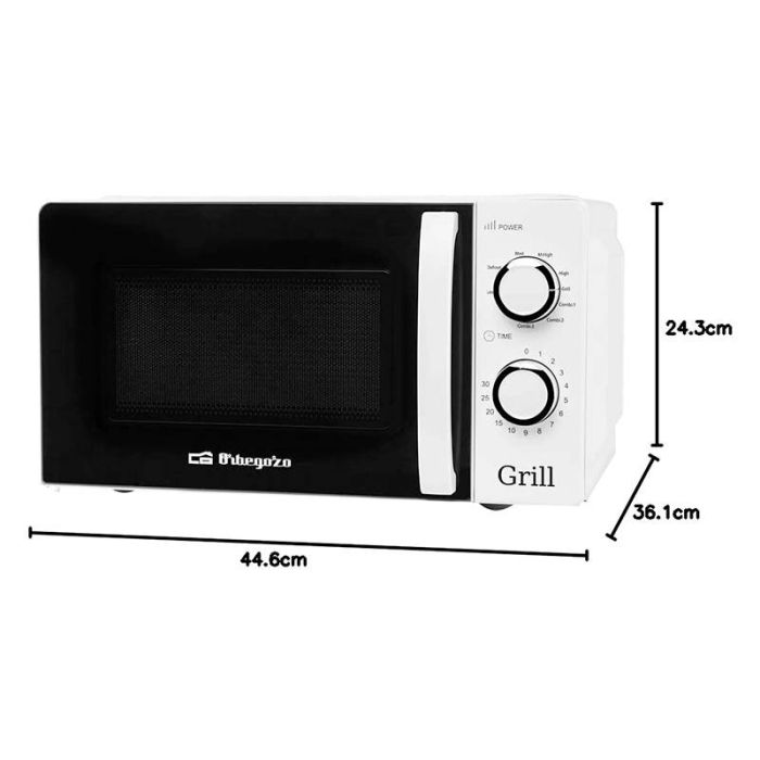 Orbegozo MIG 2130 Microondas Grill 20L Blanco 900W