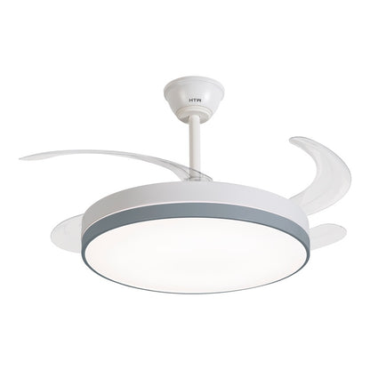 HTW Ventilador de Techo Retráctil Blanco 6 Velocidades