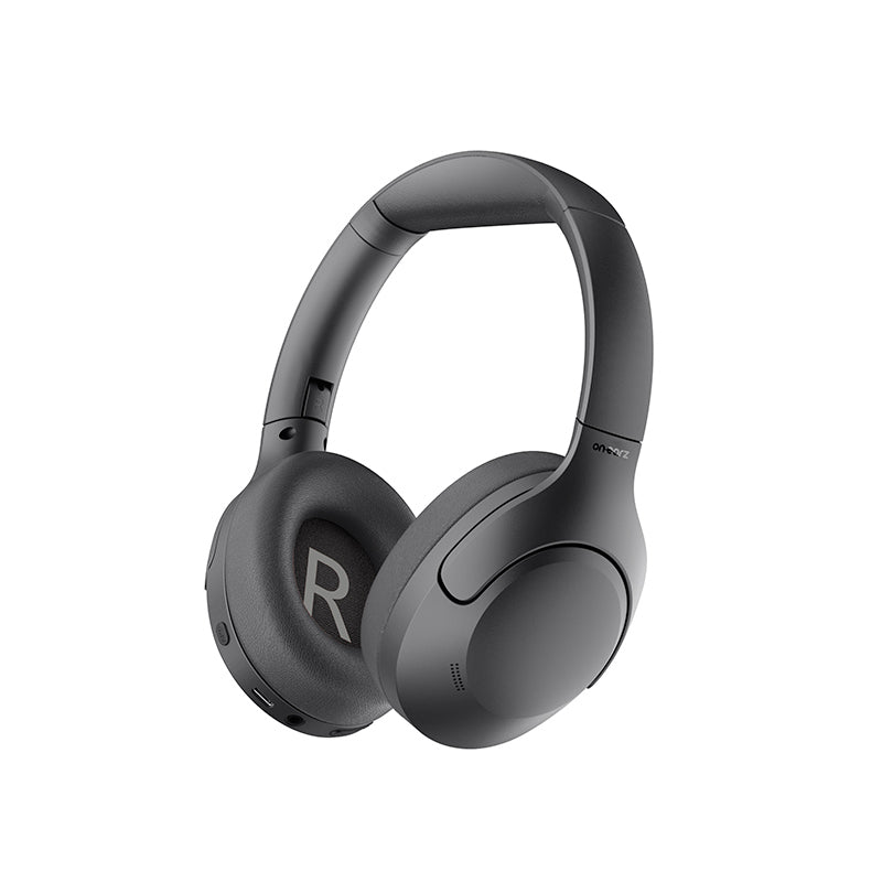 ON.EARZ Auriculares Bluetooth con Cancelación de Ruido Plegables Negro