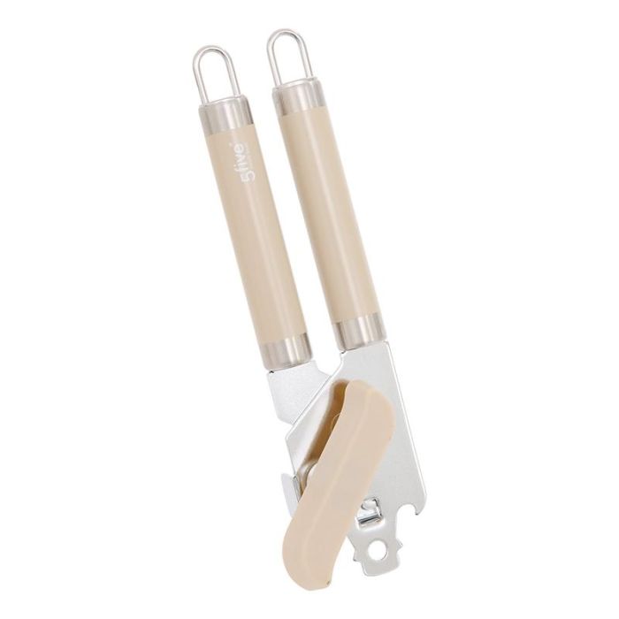 Abrelatas De Acero Inoxidable Crema 20.5 cm