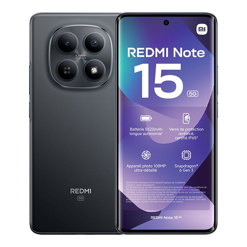Xiaomi Redmi Note 15 5G Smartphone 256GB Negro