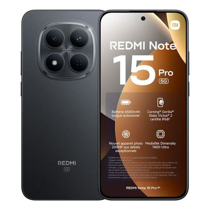 Xiaomi Redmi Note 15 Pro Teléfono Inteligente 5G 256 GB Negro