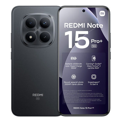 XIAOMI Redmi Note 15 Pro Plus Smartphone 5G 256 GB Negro