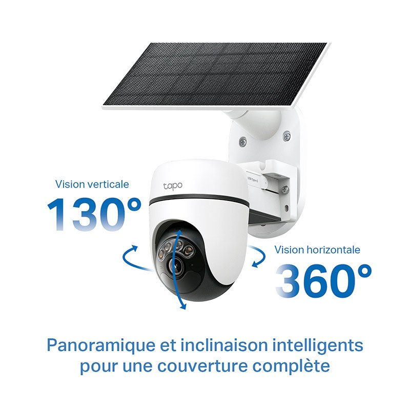 TAPO TC90 Cámara de Seguridad Solar 2K 360°