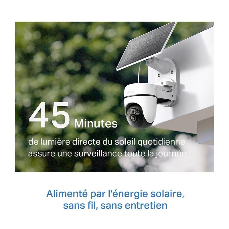 TAPO TC90 Cámara de Seguridad Solar 2K 360°