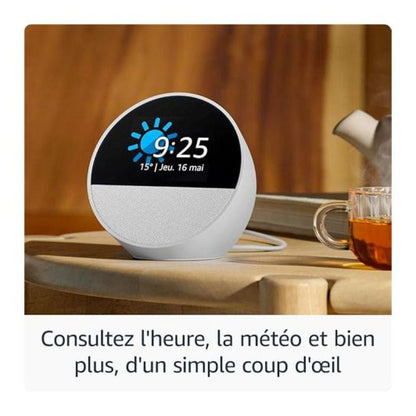 Amazon Echo Spot Altavoz Negro Con Alexa Pantalla Personalizable
