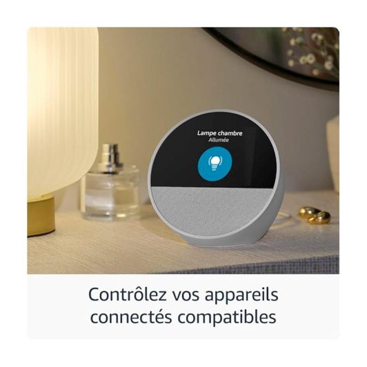 Amazon Echo Spot Altavoz Negro Con Alexa Pantalla Personalizable