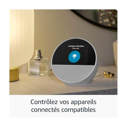 Amazon Echo Spot Altavoz Negro Con Alexa Pantalla Personalizable