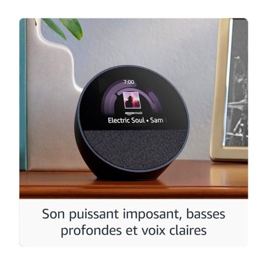 Amazon Echo Spot Altavoz Bluetooth con Alexa Azul