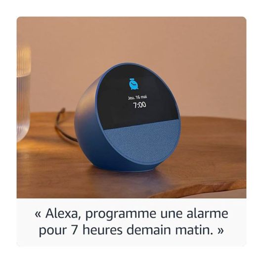Amazon Echo Spot Altavoz Bluetooth con Alexa Azul
