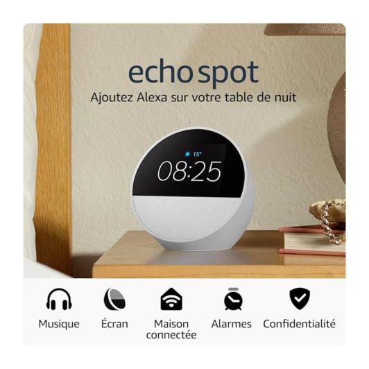 Amazon Echo Spot Blanco Altavoz Inteligente con Alexa