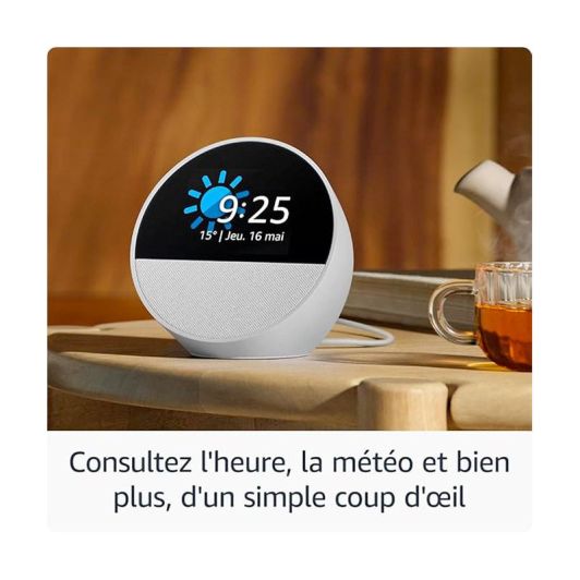 Amazon Echo Spot Blanco Altavoz Inteligente con Alexa