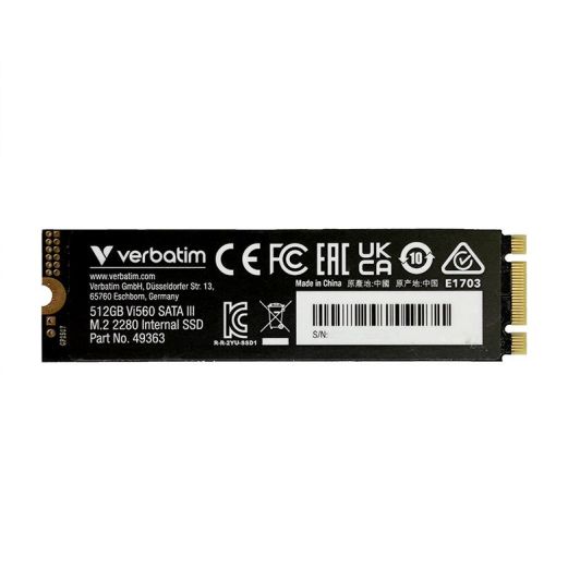 VERBATIM NV3 SSD Interno M.2 512GB Aluminio Negro