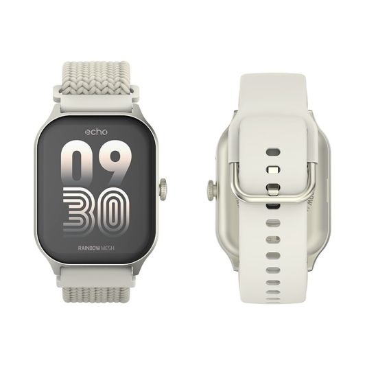 Echo Rainbow Mesh Reloj Inteligente Blanco con 2 Correas