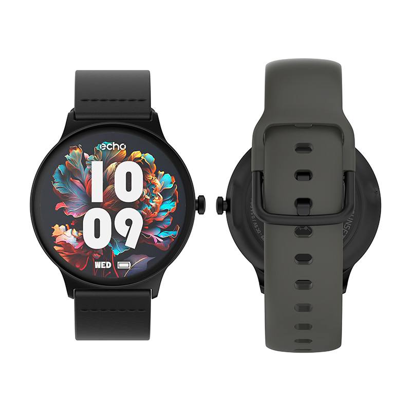Reloj inteligente ECHO Rainbow Sunset negro - 2 correas