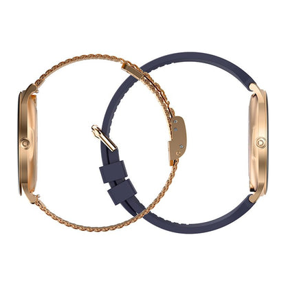 ECHO Rainbow Sunset Reloj Inteligente Acero Inoxidable AzulRosa 2 Correas