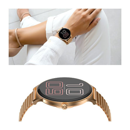 ECHO Rainbow Sunset Reloj Inteligente Acero Inoxidable AzulRosa 2 Correas