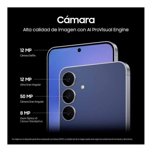 Samsung Galaxy S25 FE Móvil 5G 256 GB Azul Oscuro