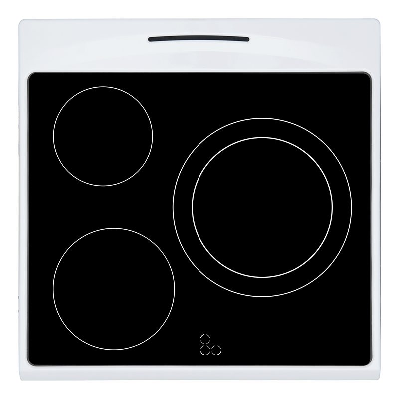 CURTISS CCV60E Placa Vitrocerámica 3 Quemadores 5700W Blanco