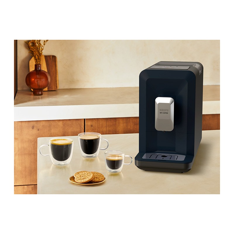 KRUPS Coffee EA2004E0 Cafetera Espresso con Molinillo 15 Bar Azul