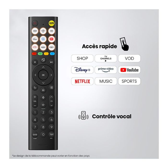 Hisense 65E7S Televisor QLED 4K HDR10+ Dolby Vision Alexa