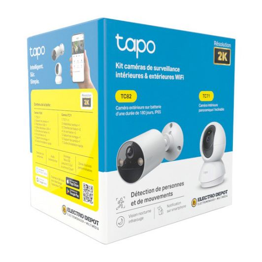 TP LinkPack Cámara Seguridad TC82 + TC70