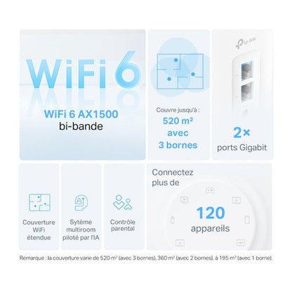 TPLINK Deco X10 Router WiFi 6 Malla Pack 2