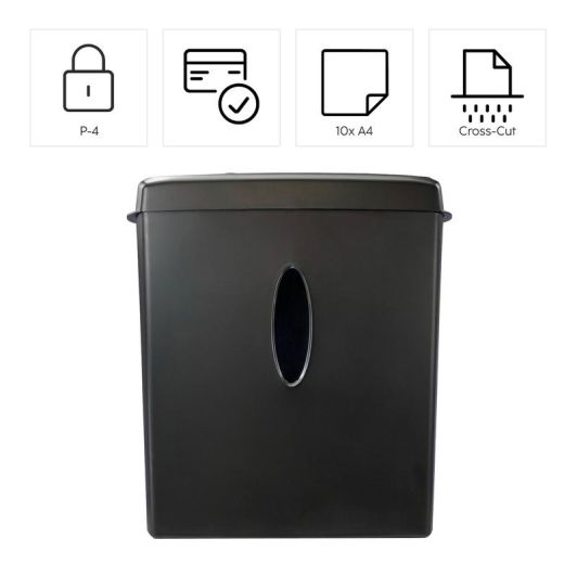 HAMA Safe X100CD Paper Shredder15L P‑4 Level Black