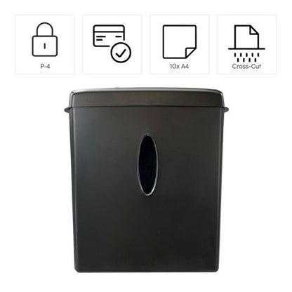 HAMA Safe X100CD Paper Shredder15L P‑4 Level Black